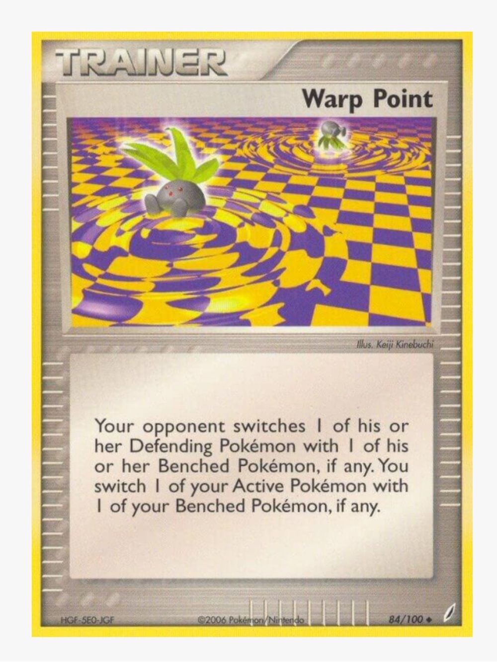 Warp Point EX Crystal Guardians Pokemon Trading Card